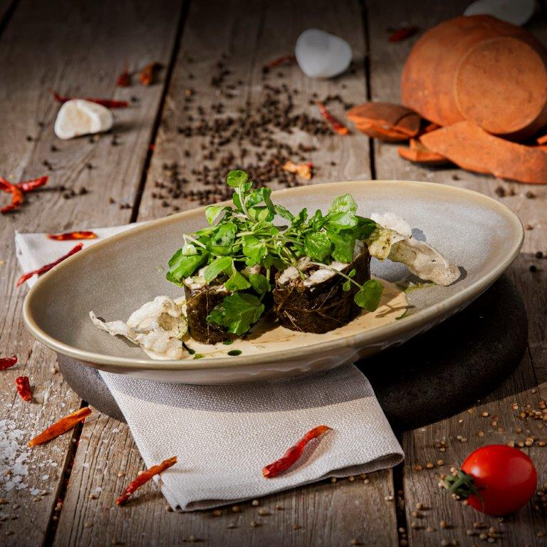 Steamed Sea Bream With Wine Leaves