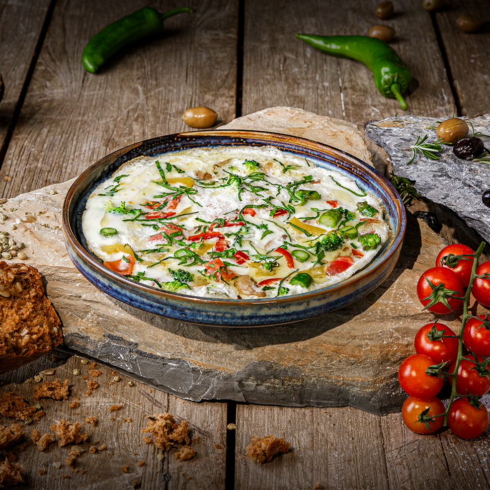 Sebzeli Yumurta Beyazı Omlet