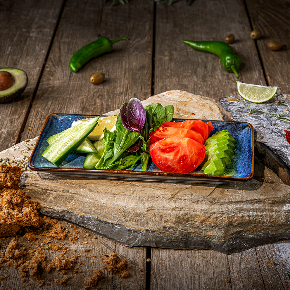Tomato, Cucumber, Herbs and Greens
