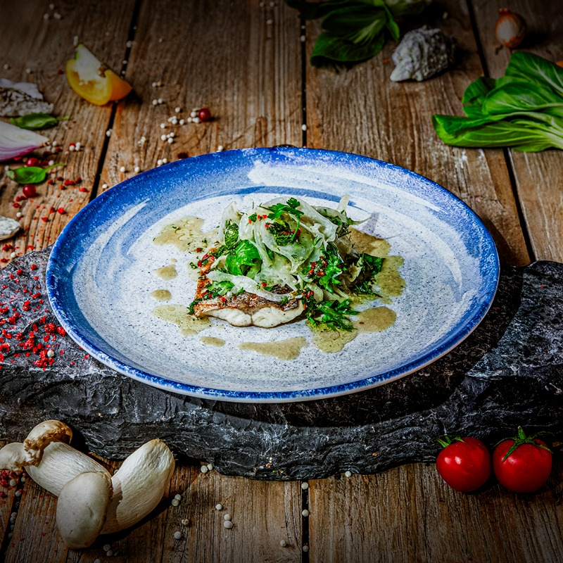 Жареный сибас