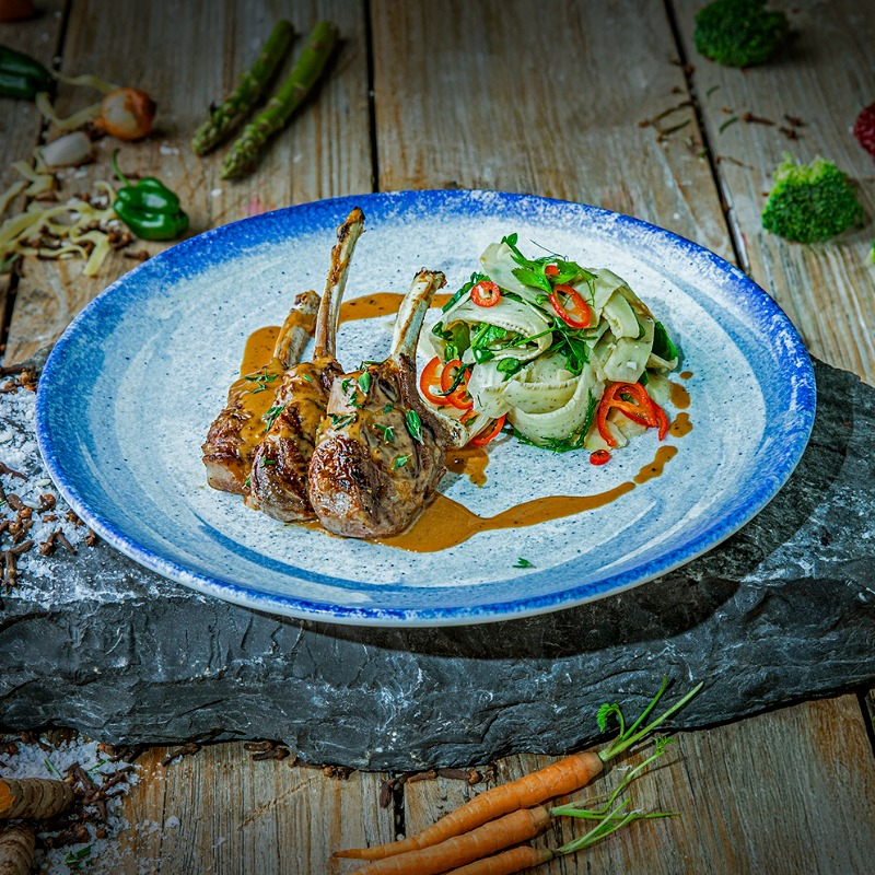 Бараньи отбивные на гриле